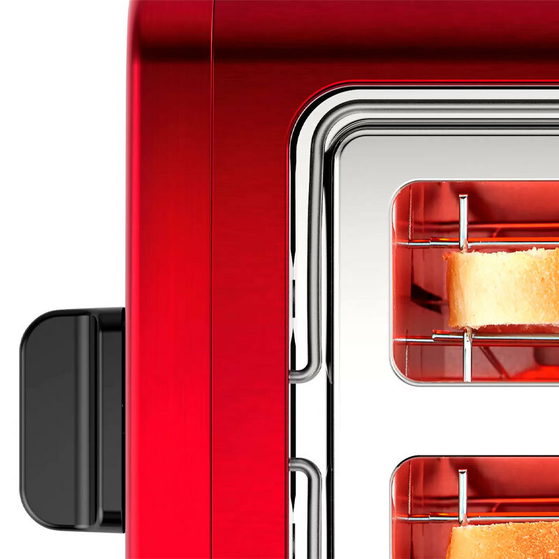 Tostadora Bosch TAT4P424 – Rojo, 2 ranuras, 970 W