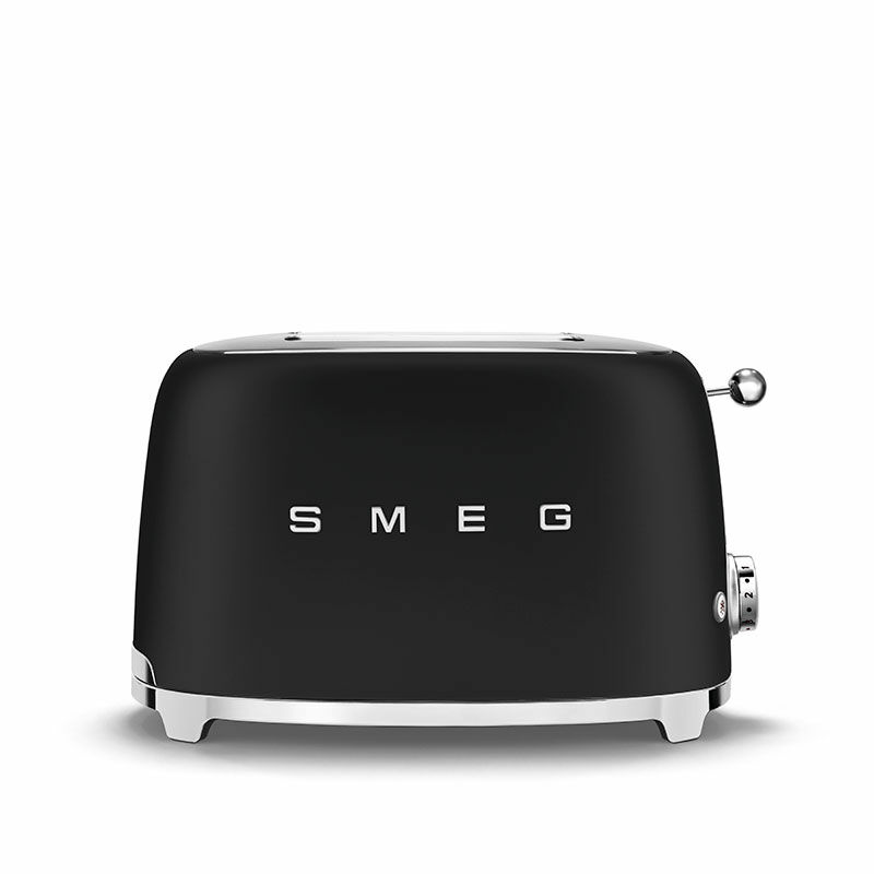 Tostadora Smeg TSF01BLMEU – Negro mate, ranuras extra anchas, 6 niveles