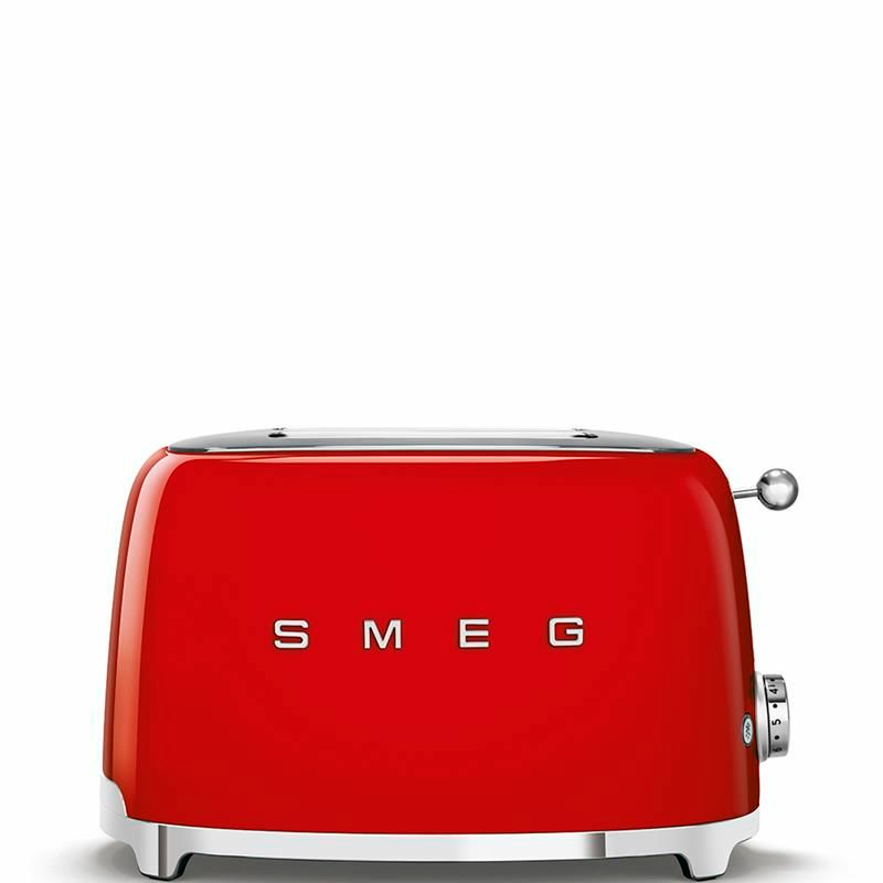 Tostadora Smeg TSF01RDEU – Rojo, ranuras extra anchas, 6 niveles