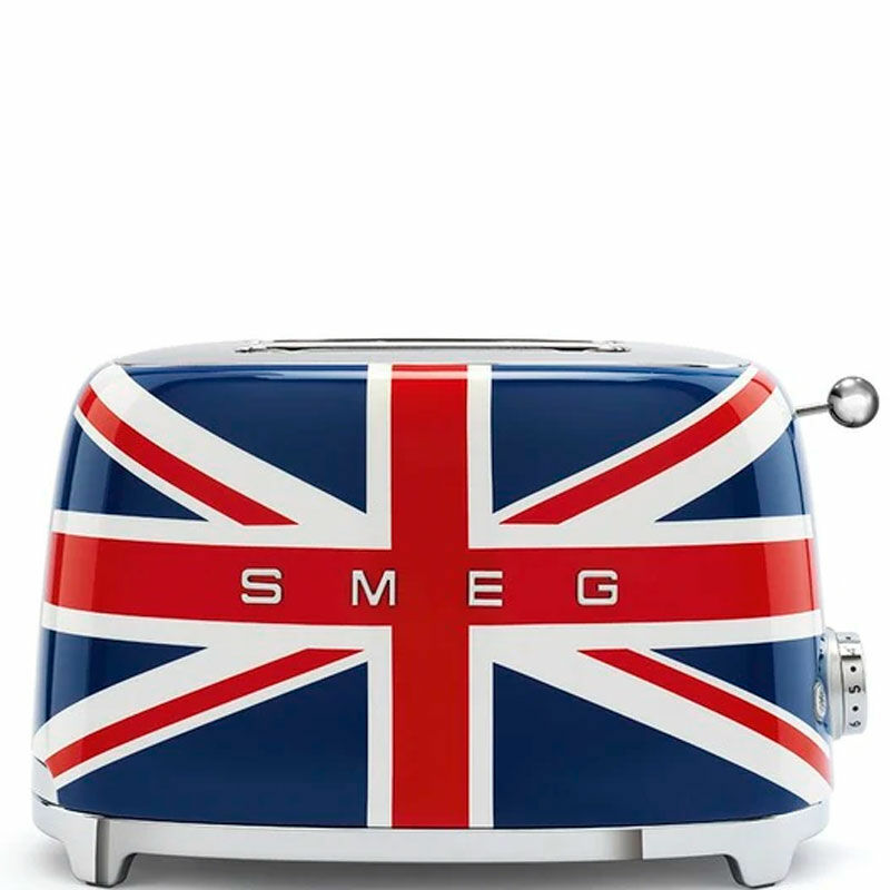 Tostadora Smeg TSF01UJEU – Union Jack, 2 ranuras extra anchas, 6 niveles de tostado