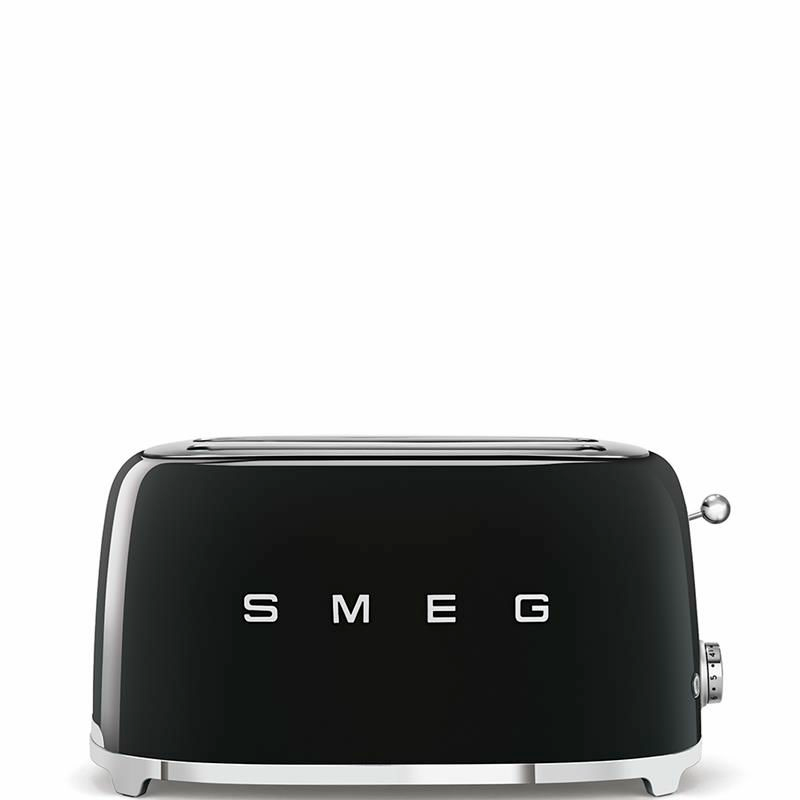 Tostadora Smeg TSF02BLEU – diseño 50's, 2 ranuras extra anchas (4 rebanadas), 6 niveles