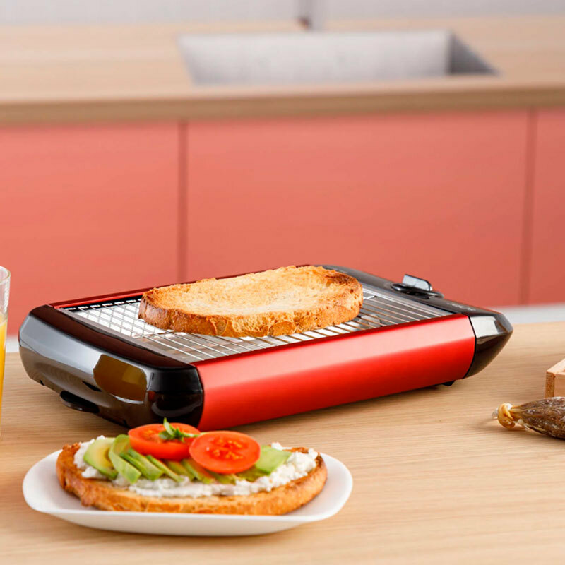 Tostadora plana Solac TC5309 – 700W, 12 niveles, bandeja recogemigas extraíble