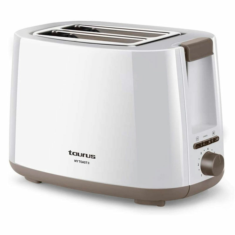 Tostadora Taurus My Toast II – 2 ranuras, 7 niveles, descongelar y recalentar