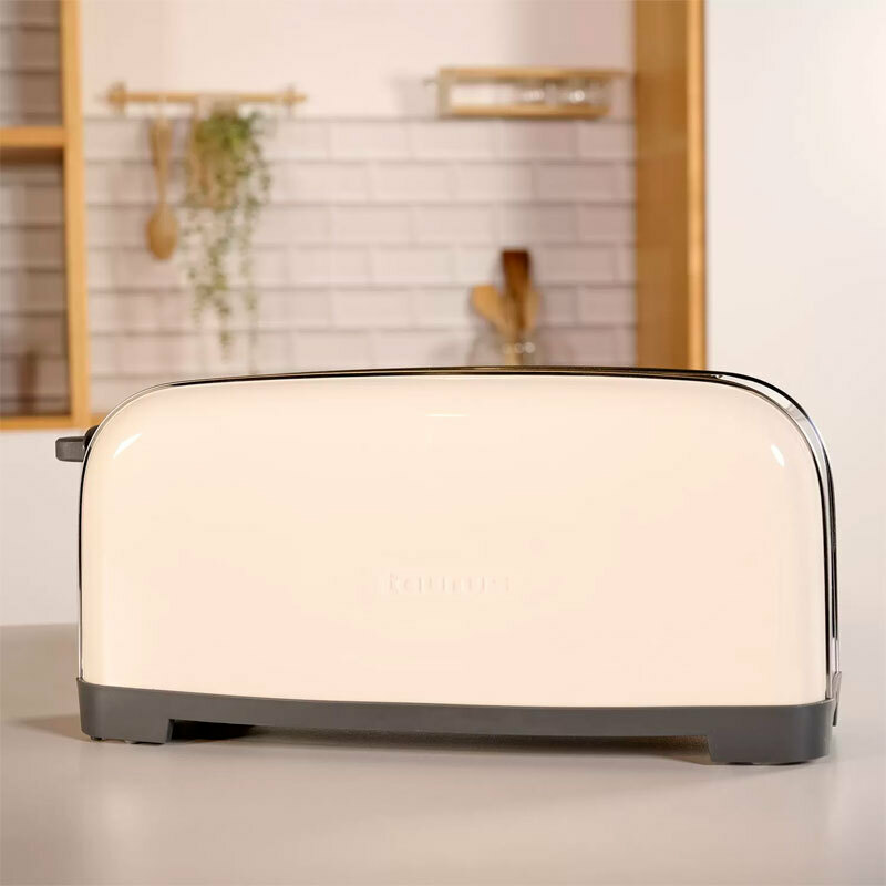 Tostadora Taurus VINTAGE SINGLE – Retro crema, Ranura extra larga, 6 niveles