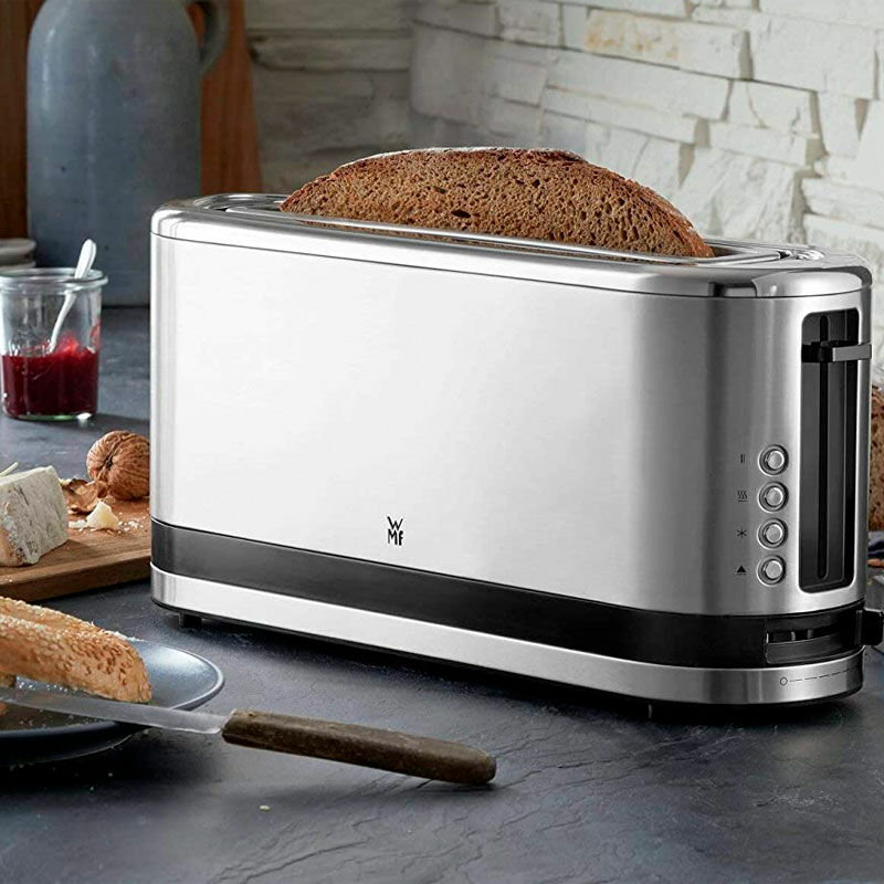 Tostadora 1 ranura WMF KITCHENminis 1 Slice – Cromargan inox, 7 niveles, Recalentar y descongelar
