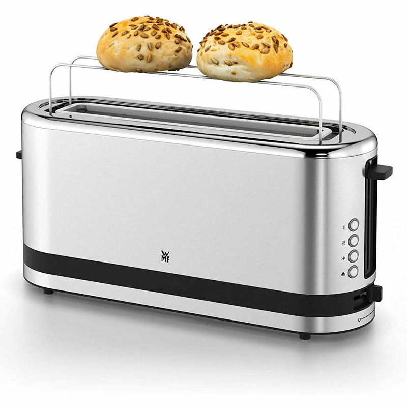 Tostadora 1 ranura WMF KITCHENminis 1 Slice – Cromargan inox, 7 niveles, Recalentar y descongelar