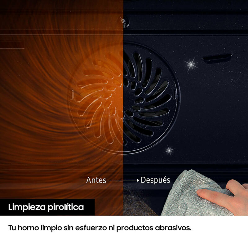 Horno integrable Samsung NV7B4430ZAB/U1 – Dual Cook, 76 L, Wi‑Fi