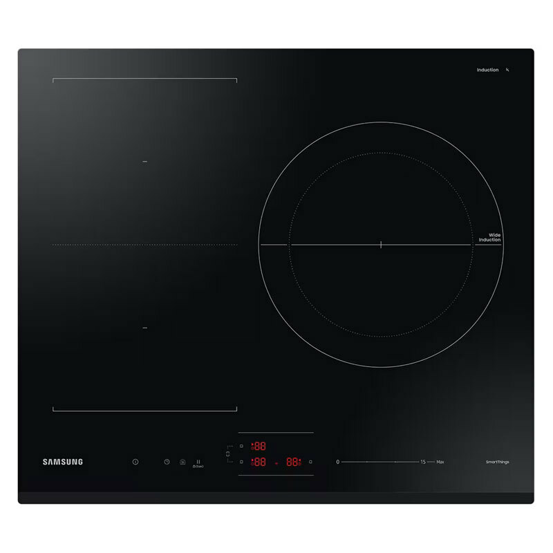 Placa de inducción Samsung NZ63B5046GK/U1 – Flex Zone 28 cm, 3 zonas PowerBoost, Wi‑Fi SmartThings