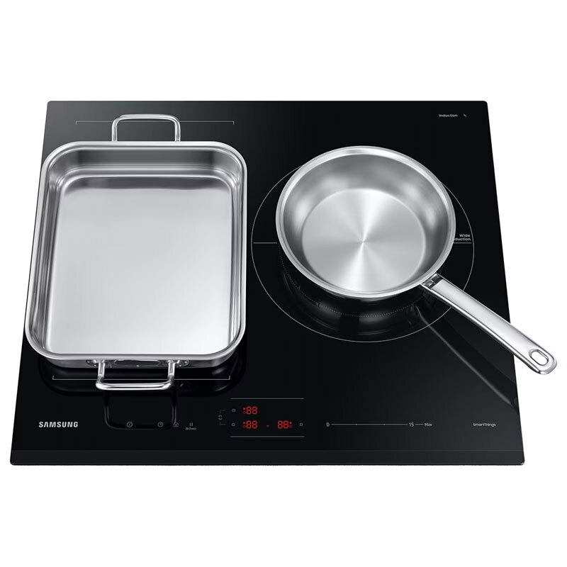 Placa de inducción Samsung NZ63B5046GK/U1 – Flex Zone 28 cm, 3 zonas PowerBoost, Wi‑Fi SmartThings