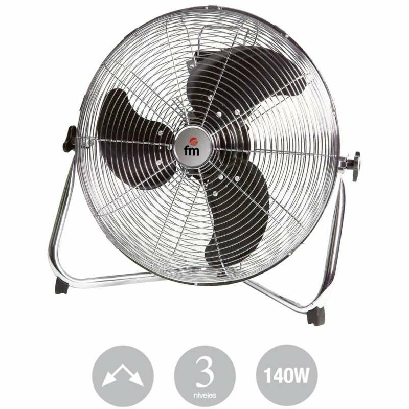 Ventilador semiindustrial FM FP-45 – 90 W, 45 cm, Metal cromado