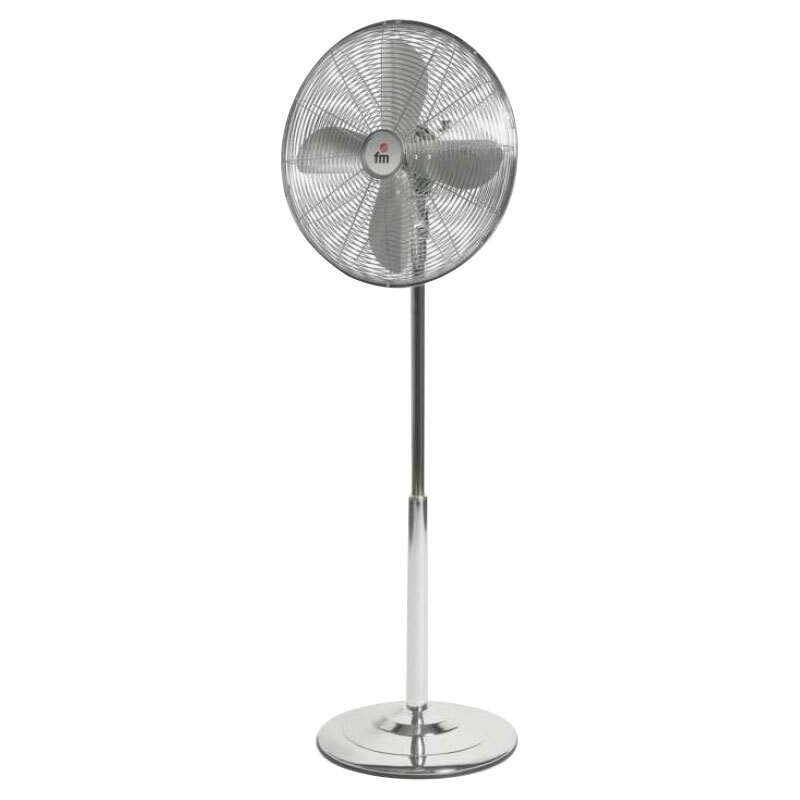 Ventilador de pie FM PM-140 – Cromado, 40 cm, Oscilante