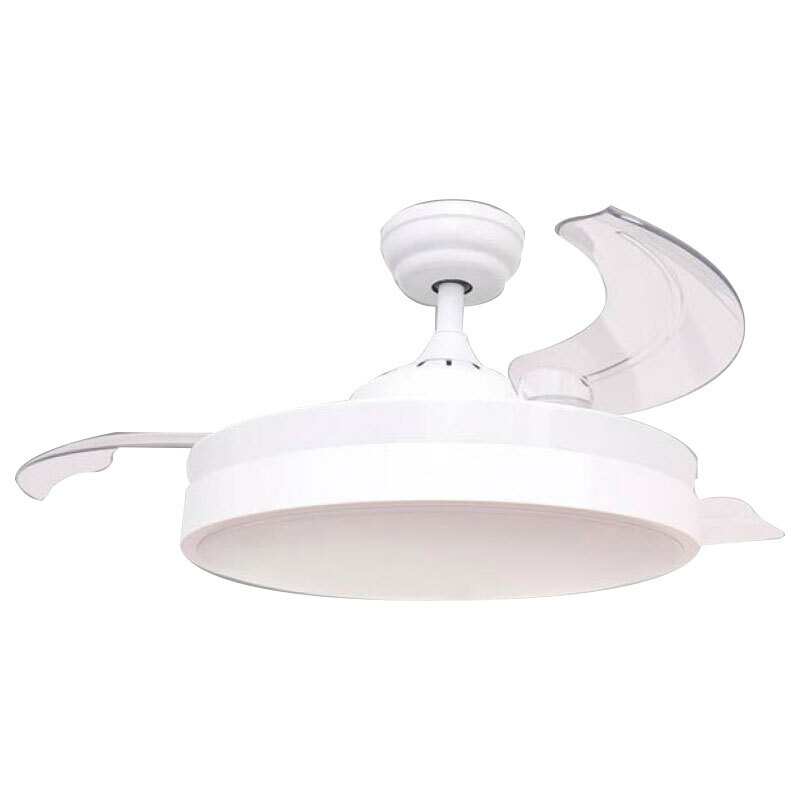 Ventilador de techo FM VTSENZA – Aspas retráctiles, Motor DC bajo consumo, Luz LED 36W 3 temperaturas