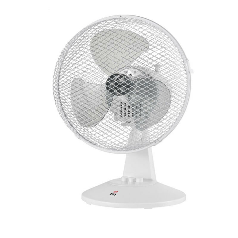 Ventilador de sobremesa FM Calefacción SB-140 – 40 cm, 3 velocidades, Oscilación