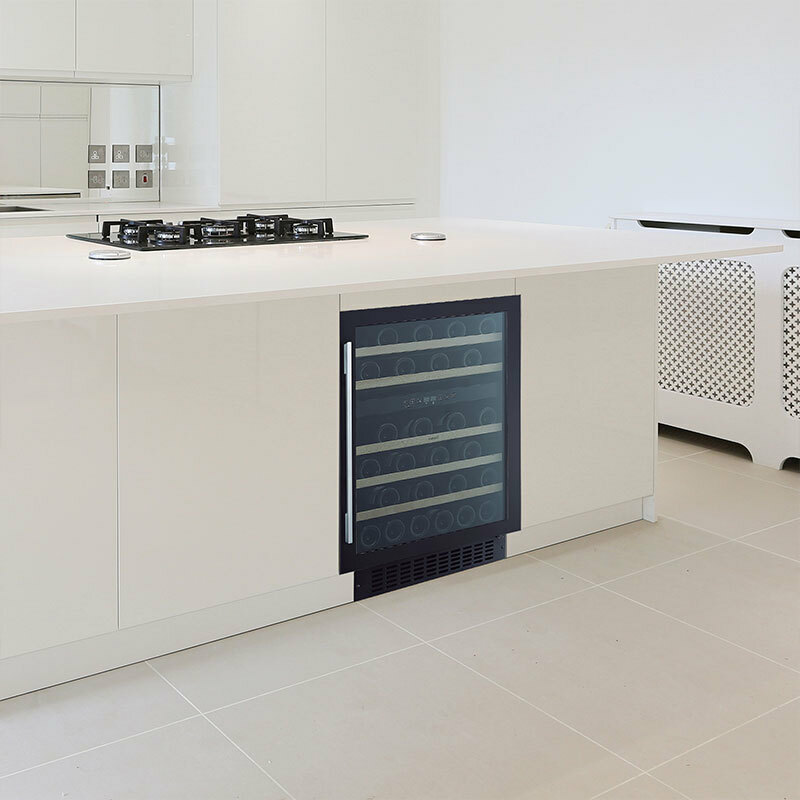 Vinoteca integrable Cata VI59082BK – 46 botellas, 2 zonas 5-22 °C, No Frost