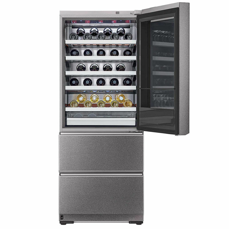Vinoteca LG SIGNATURE LSR200W – 65 botellas, 3 zonas, Filtro UV