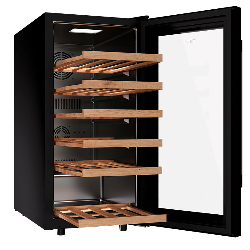 Vinoteca Teka RVF10032GBK – 32 botellas, 5–18 °C, Doble cristal UV