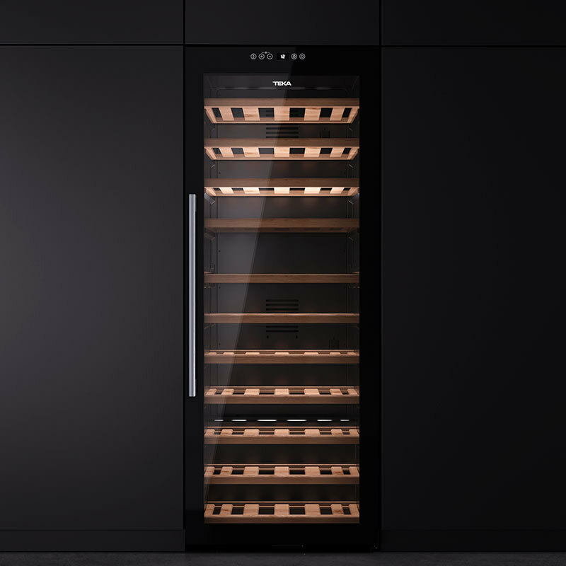 Vinoteca independiente Teka Sommelier RVF 10051 GBK – 51 botellas, control táctil, protección UV