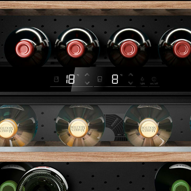 Vinoteca integrable Bosch KUW21AHG0 – 44 botellas, 2 zonas 5-20 °C, puerta cristal UV