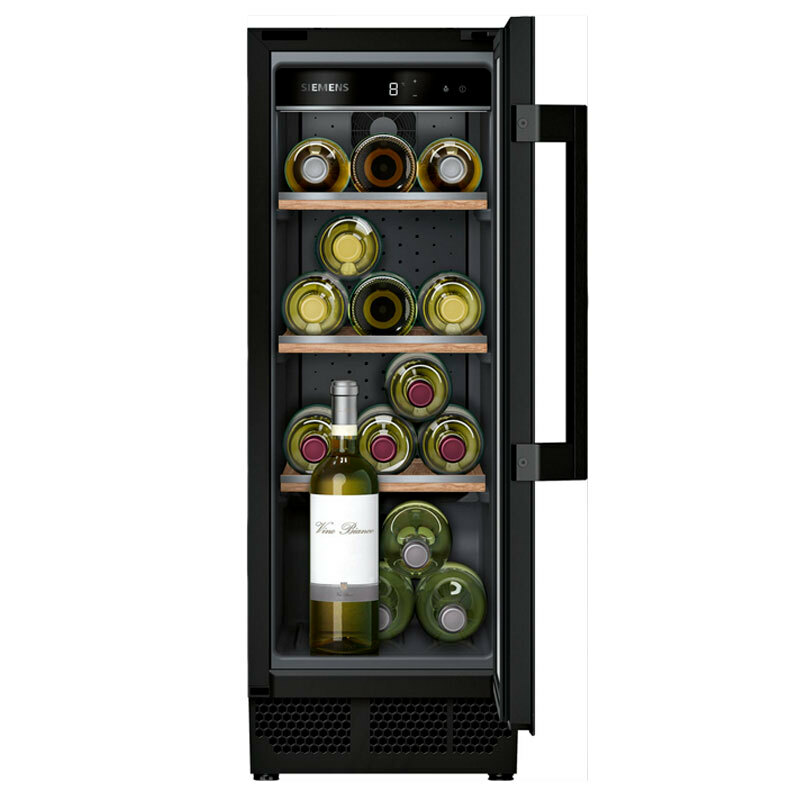 Vinoteca integrable Siemens KU20WVHF0 – 21 botellas, 5–20 °C, puerta con filtro UV