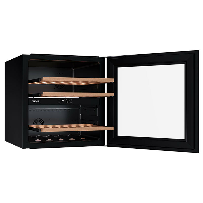 Vinoteca integrable Teka RVI 20041 GBK – 41 botellas, 3 zonas, protección UV
