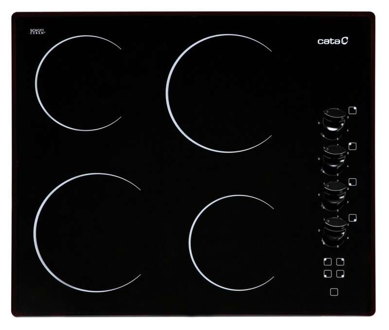 Placa vitrocerámica Cata 604 HVI – 4 zonas, 6.000 W, 59 cm