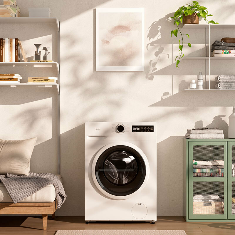 Lavadora carga frontal Midea MF110W100BA10/W-ES – 10 kg, 1400 rpm, Motor Inverter