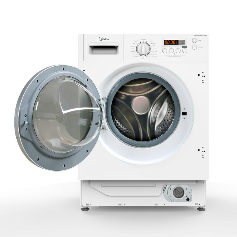 Lavadora integrable Midea MFG10W80A/W-ES – 8 kg, 1.400 rpm, Inverter