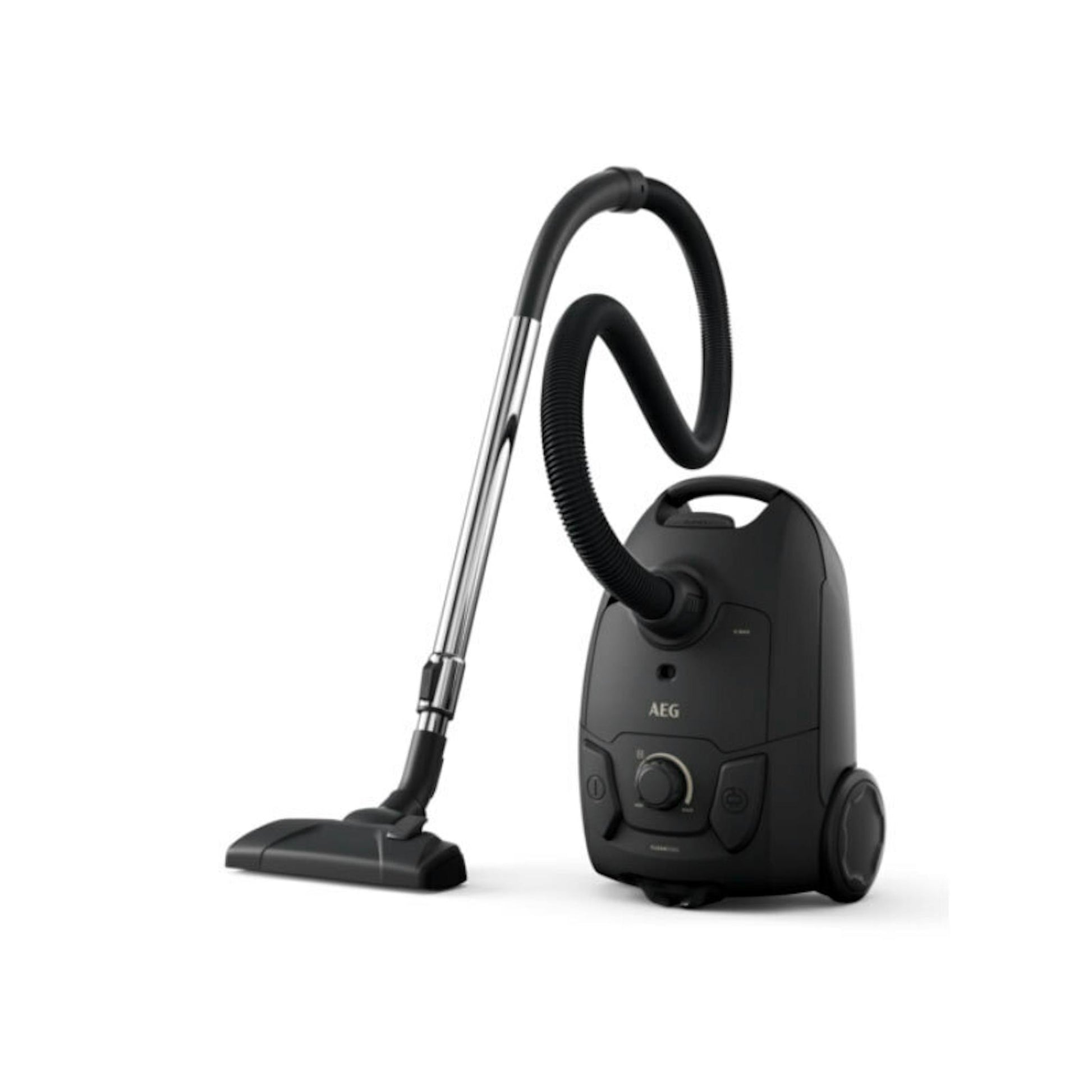 Aspirador AEG AB31C1GG negro con manguera, tubo telescópico y cepillo