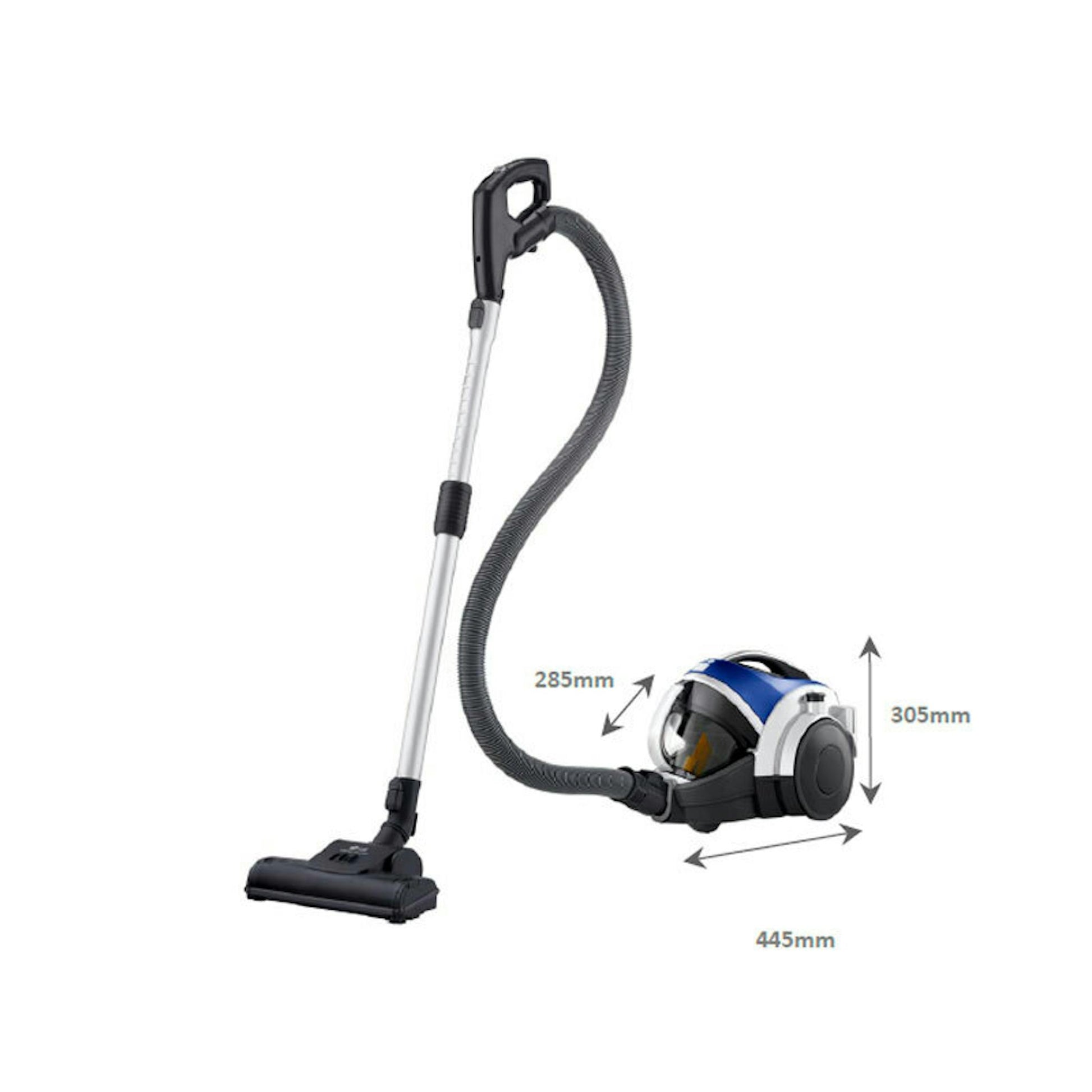 Aspirador LG VK8506NHAC gris mate con manguera y cepillo de suelo