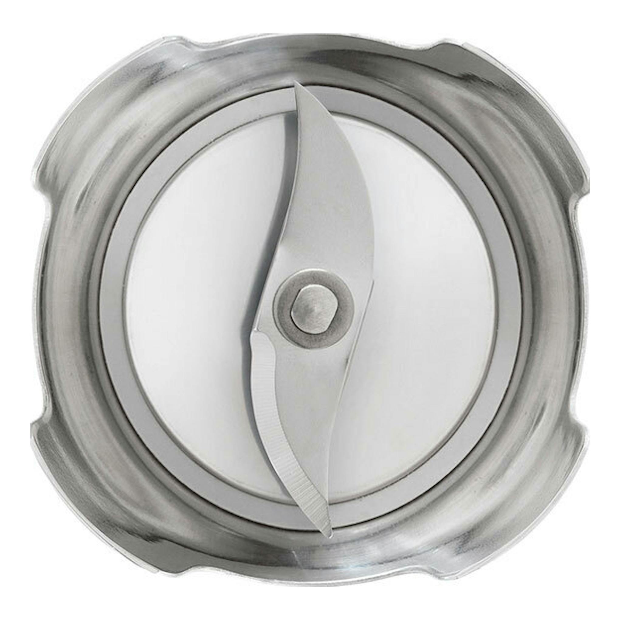 Smeg HBF11PBEU: cuchilla metálica de batidora de mano, vista frontal en primer plano.