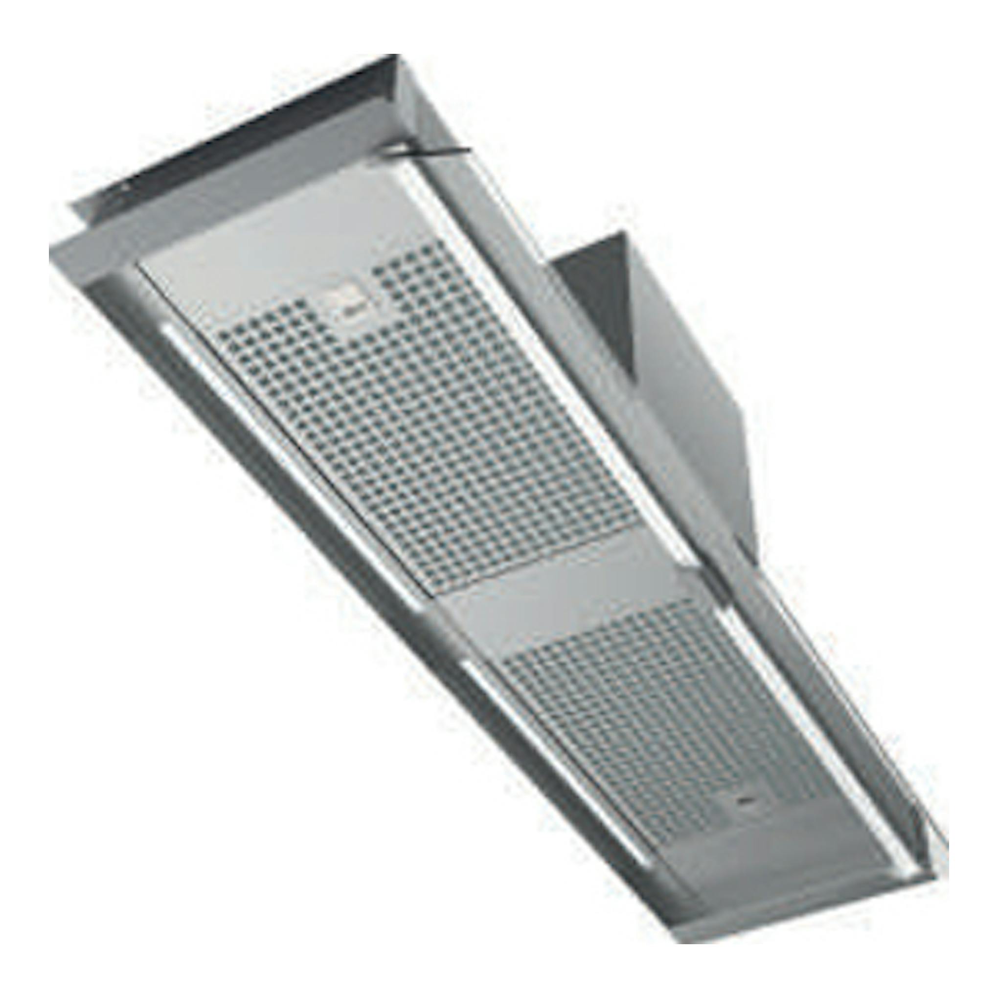 Campana extractora Cata CORONA X 120/C integrable en inox, vista inferior, 120 cm.