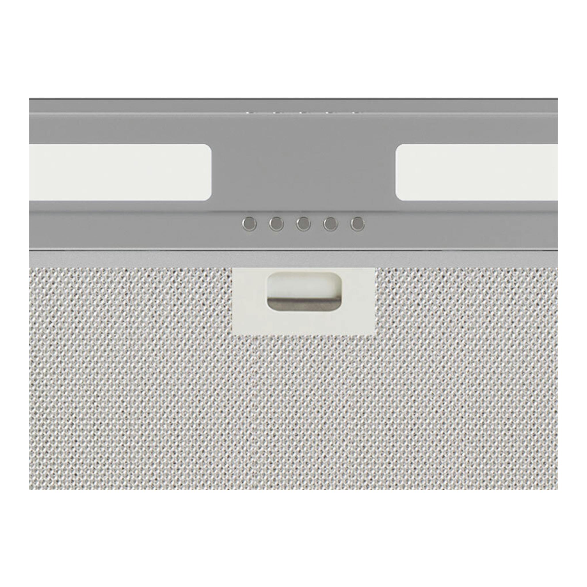 Campana integrable Cata Armonia/C Inox, vista frontal, gris plata, 45 cm.