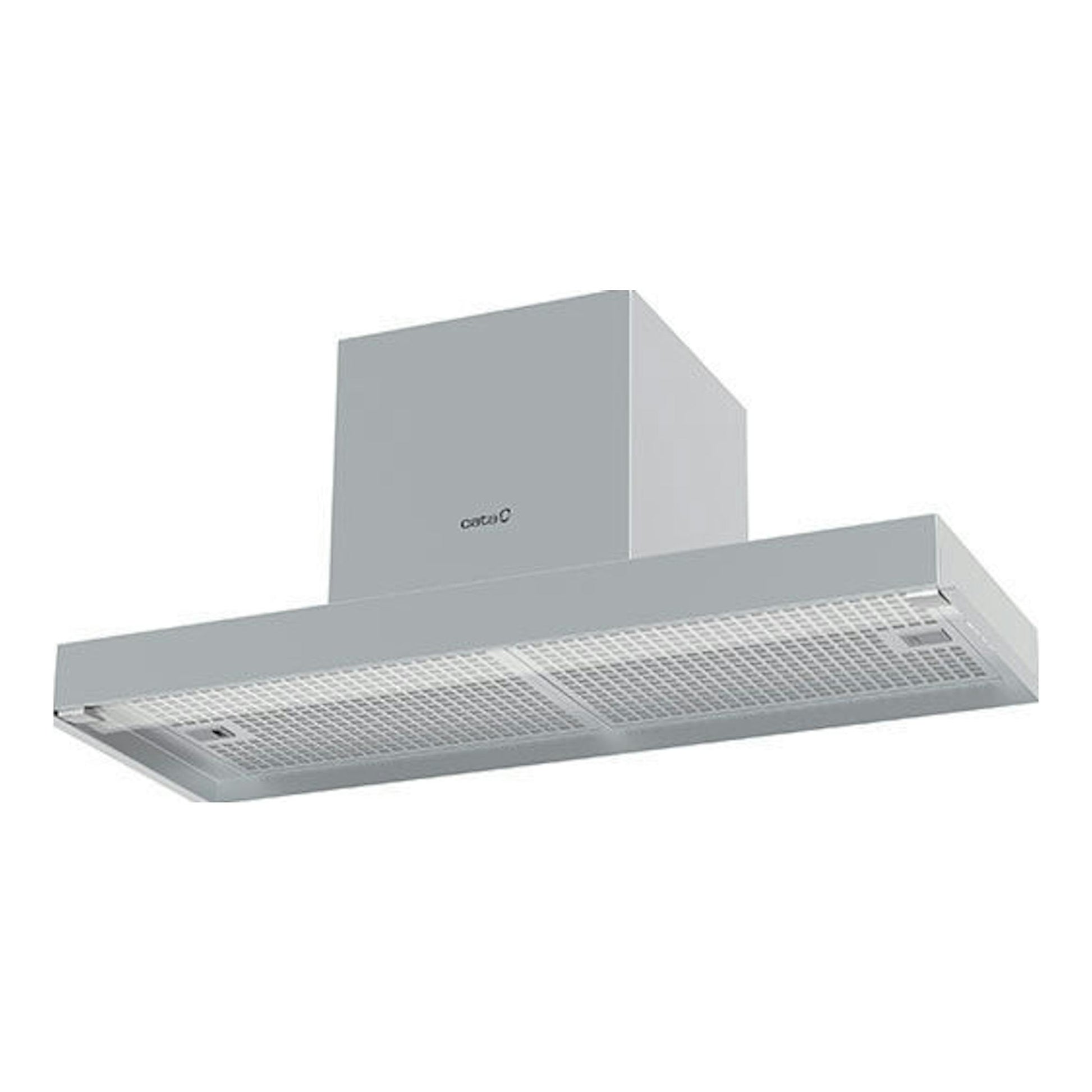 Campana integrable Cata Corona/C Inox de 60 cm, vista inferior en acero inoxidable.