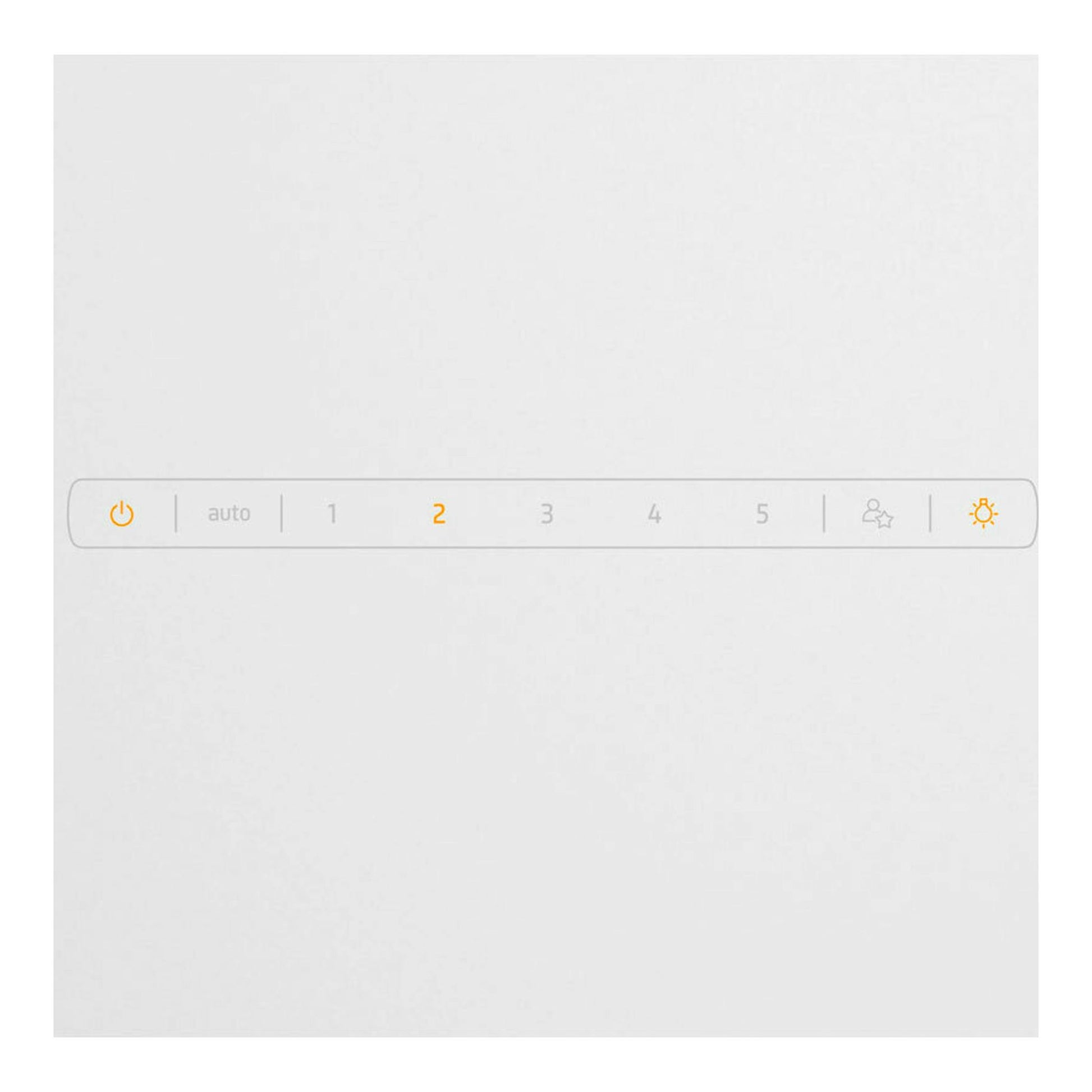 Campana de pared Balay 3BC599AB, panel táctil blanco con niveles e iconos.