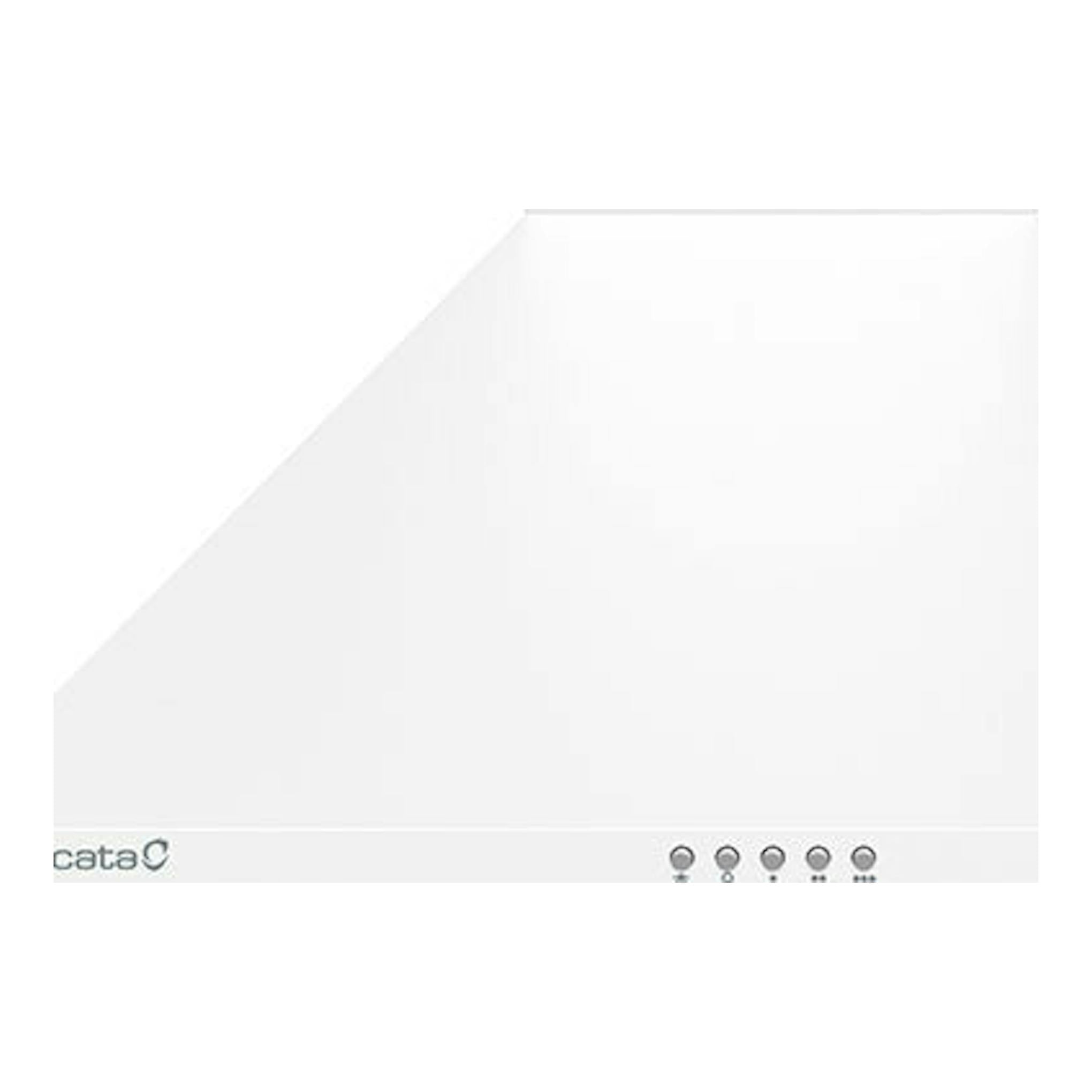 Campana decorativa Cata OMEGAII600WH blanca, vista frontal.