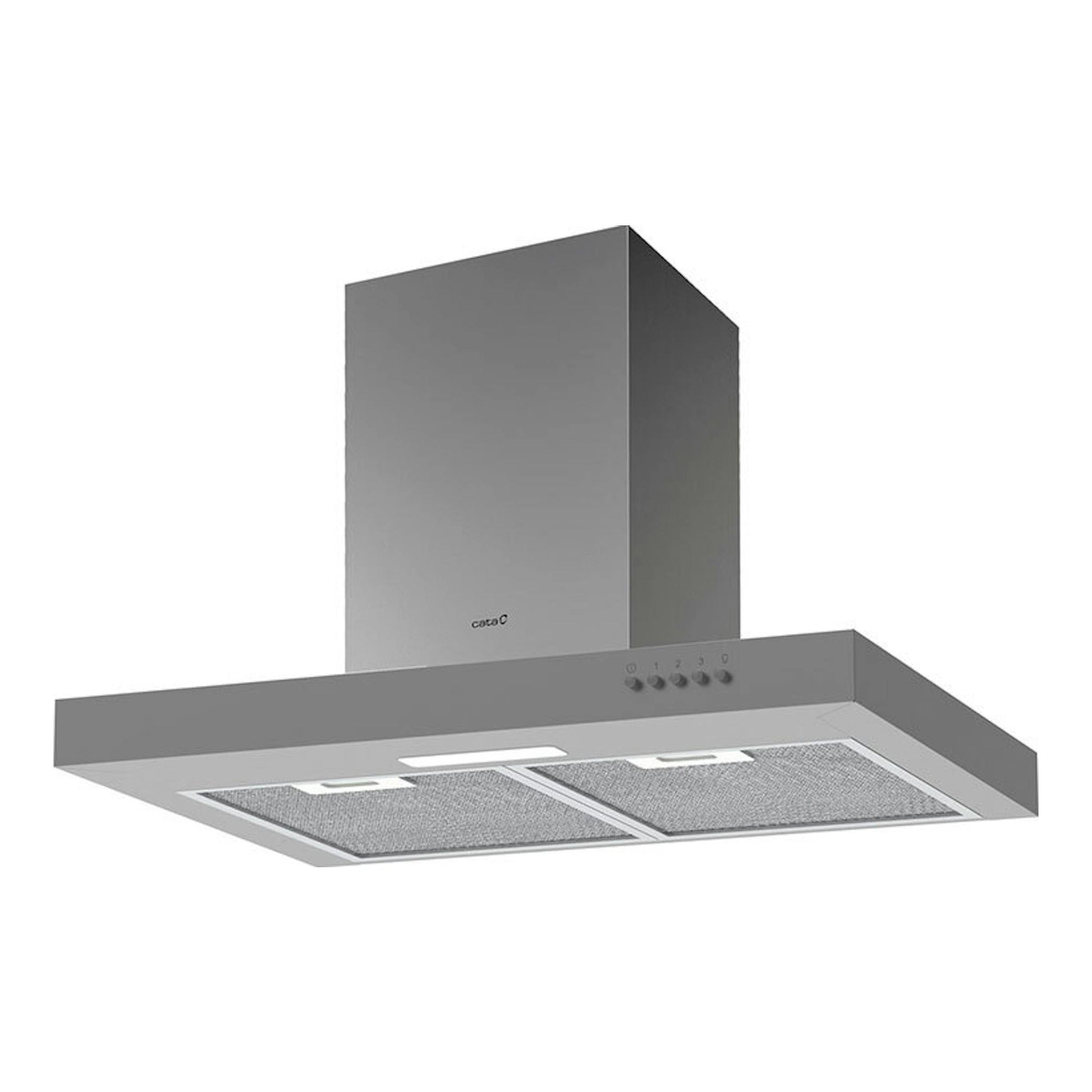 Campana decorativa Cata ST6010X inox, vista frontal inferior.