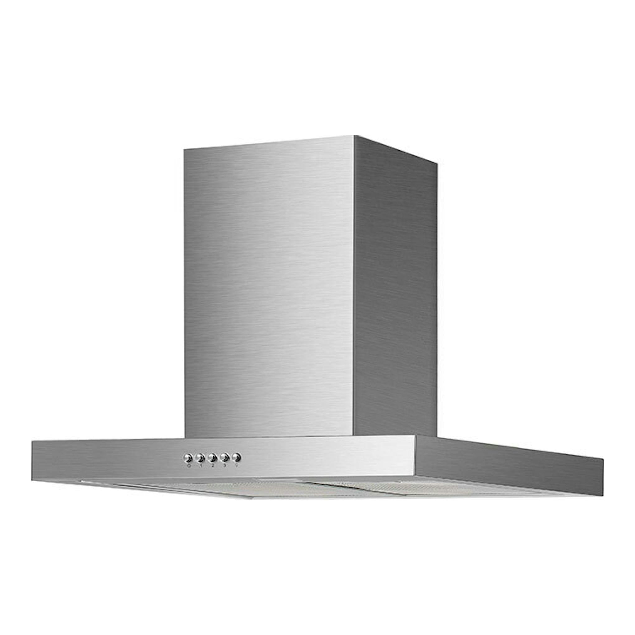 Campana decorativa Cata ST7000X inox, vista frontal en acero inoxidable con panel de control.