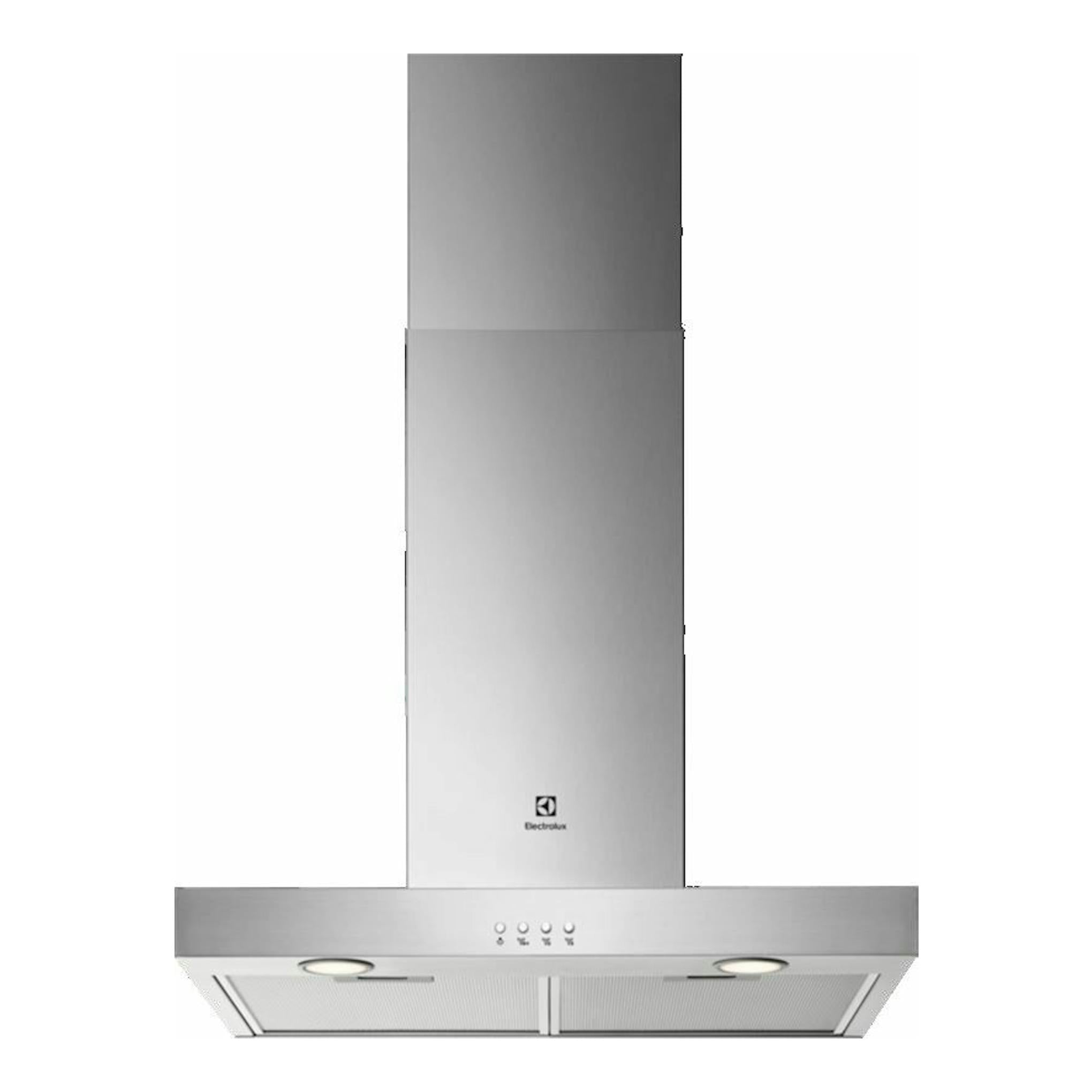 Campana decorativa Electrolux LFT416X de acero inoxidable, vista frontal.