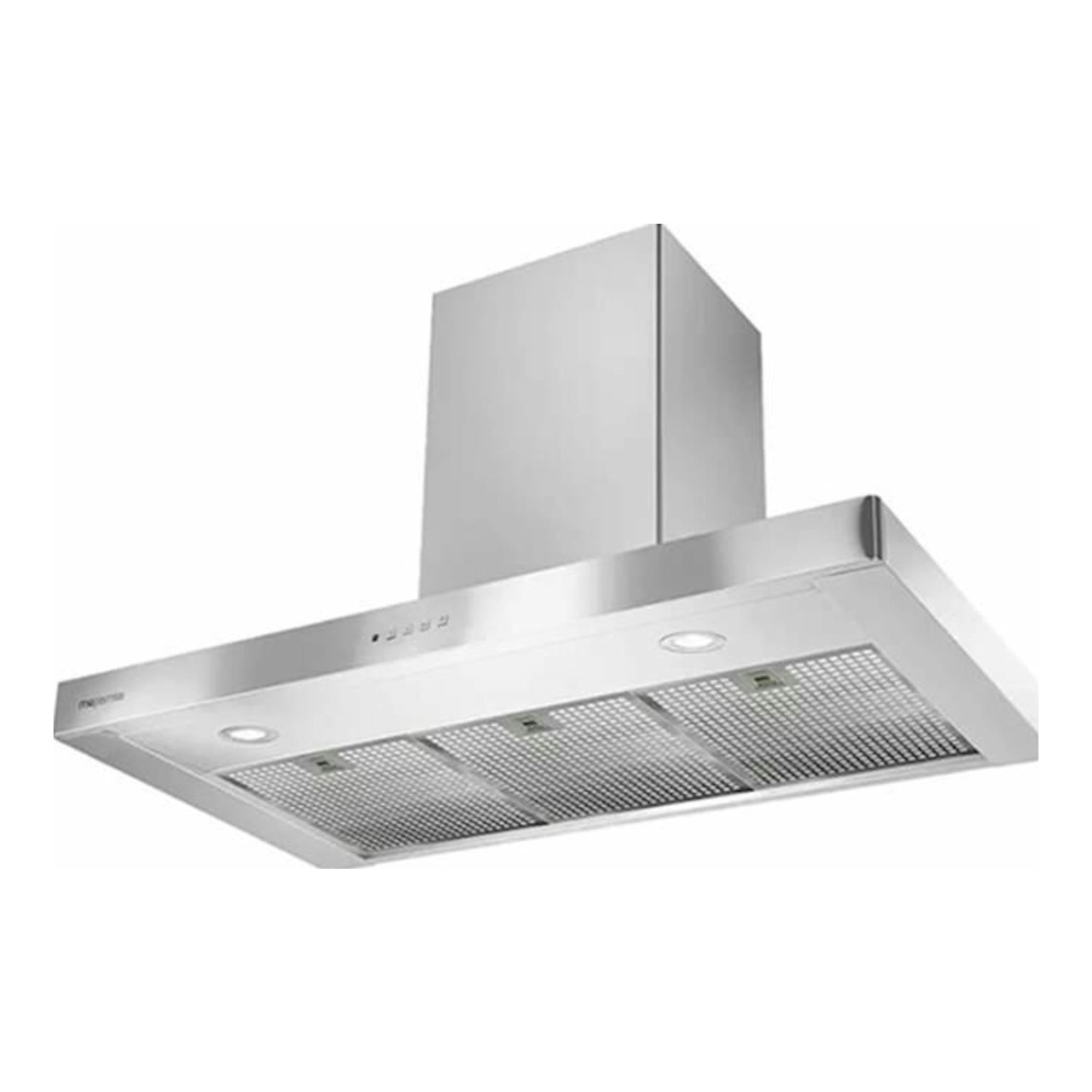 Campana decorativa Mepamsa Stilo Green Power GP70X inox, vista inferior en acero inoxidable.