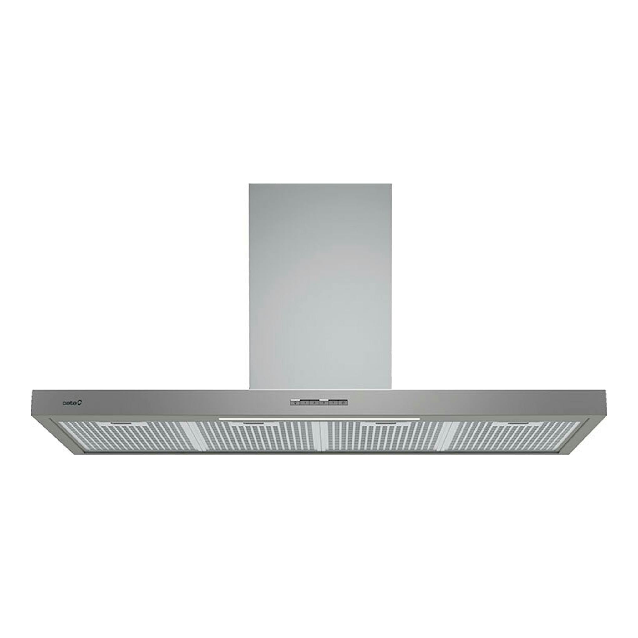 Campana extractora decorativa Cata Sygma 12010X en inox, vista frontal.