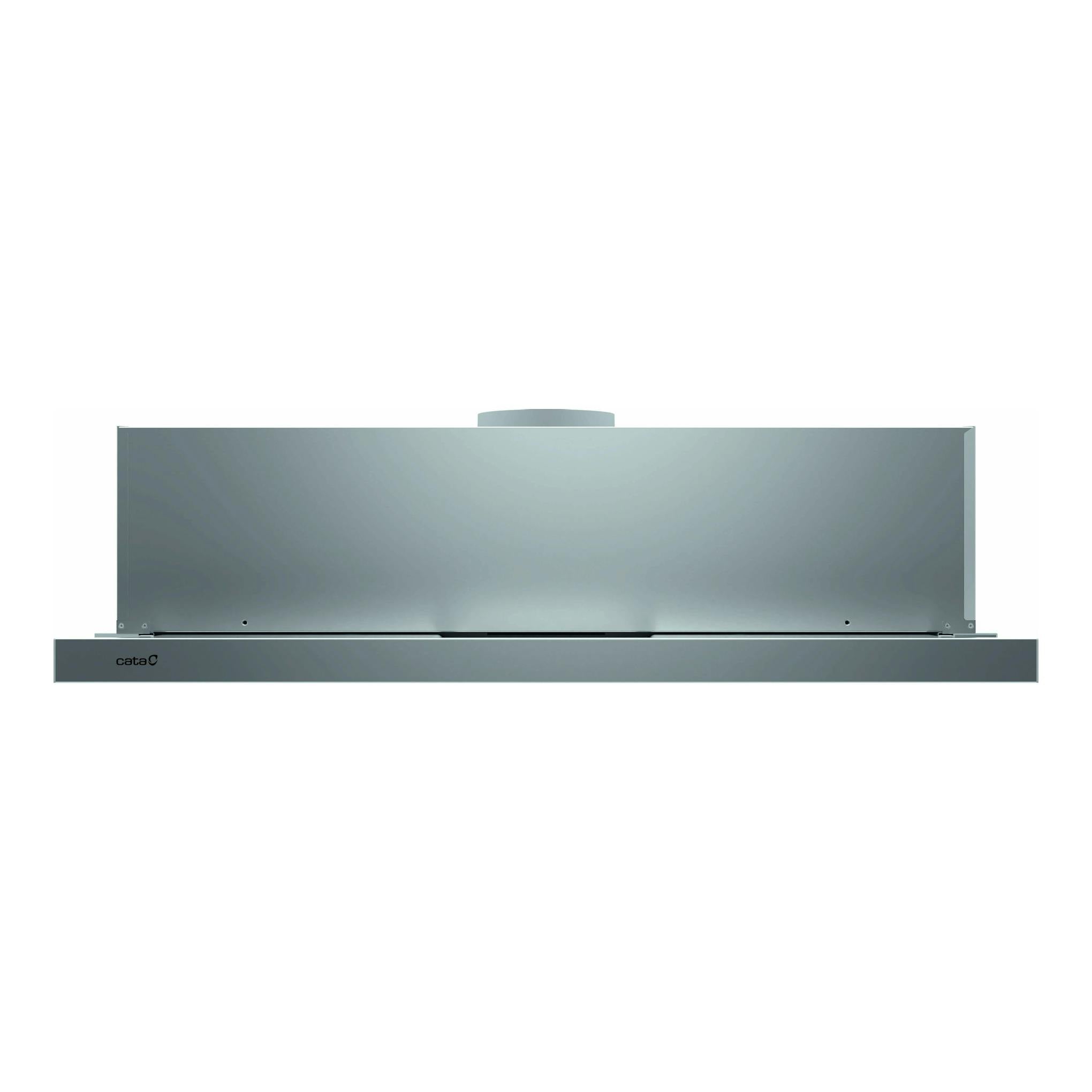 Campana telescópica Cata TFH 9830 X en inox, vista frontal, panel extendido
