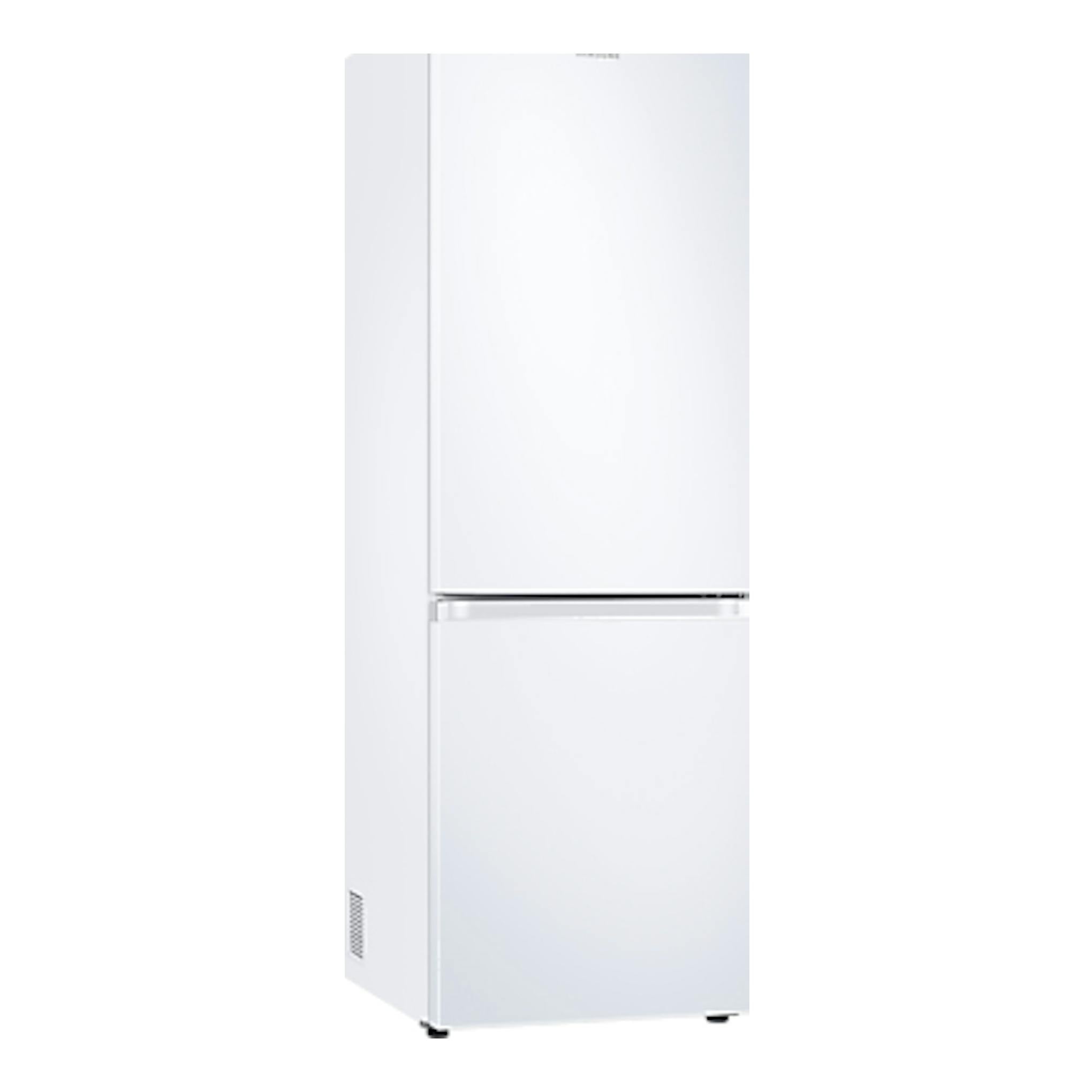 Frigorífico combi Samsung RB34C600CWW/EF blanco, vista frontal ligeramente en ángulo.