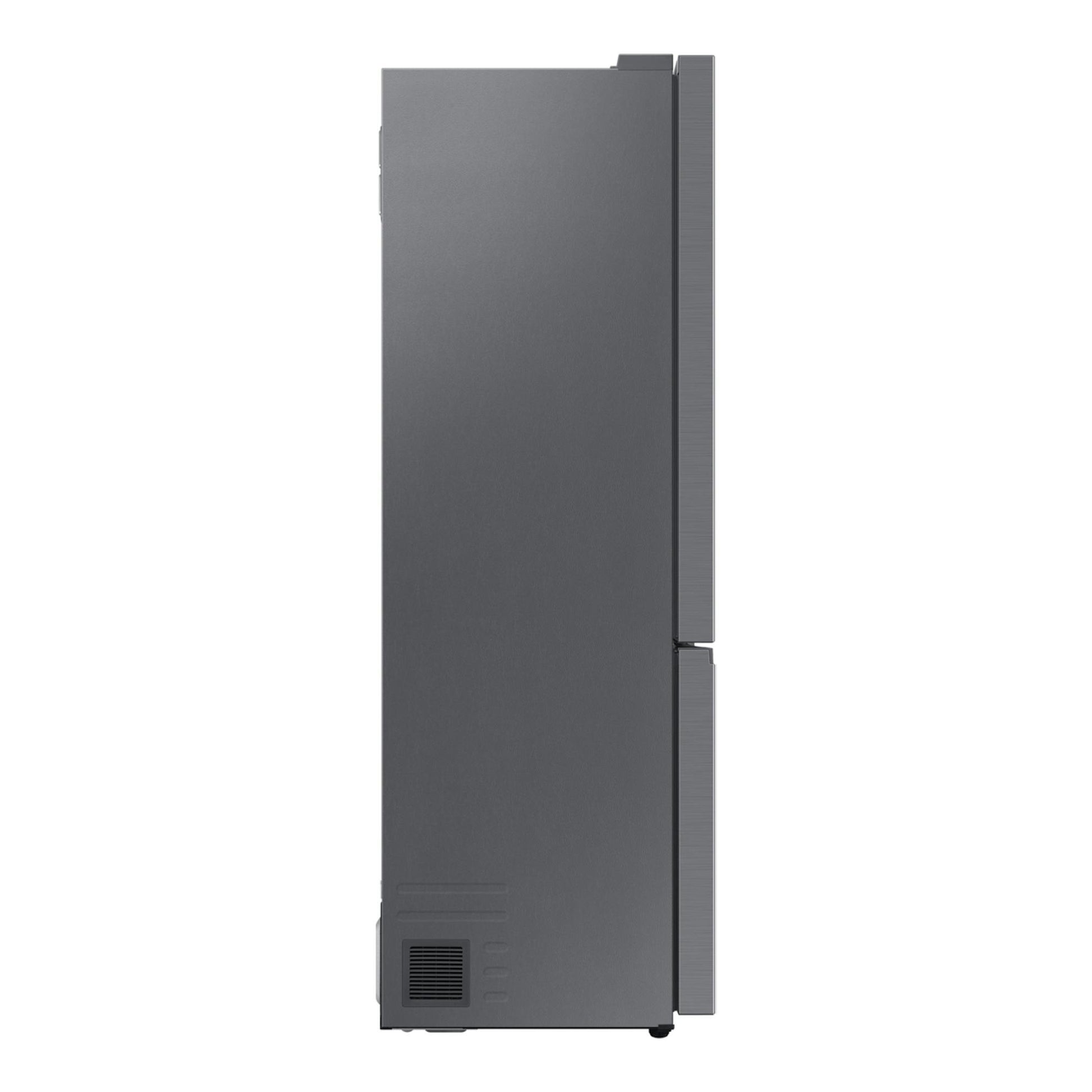 Frigorífico combi Samsung RB53DG703ES9/EF, vista lateral, acabado inox gris.
