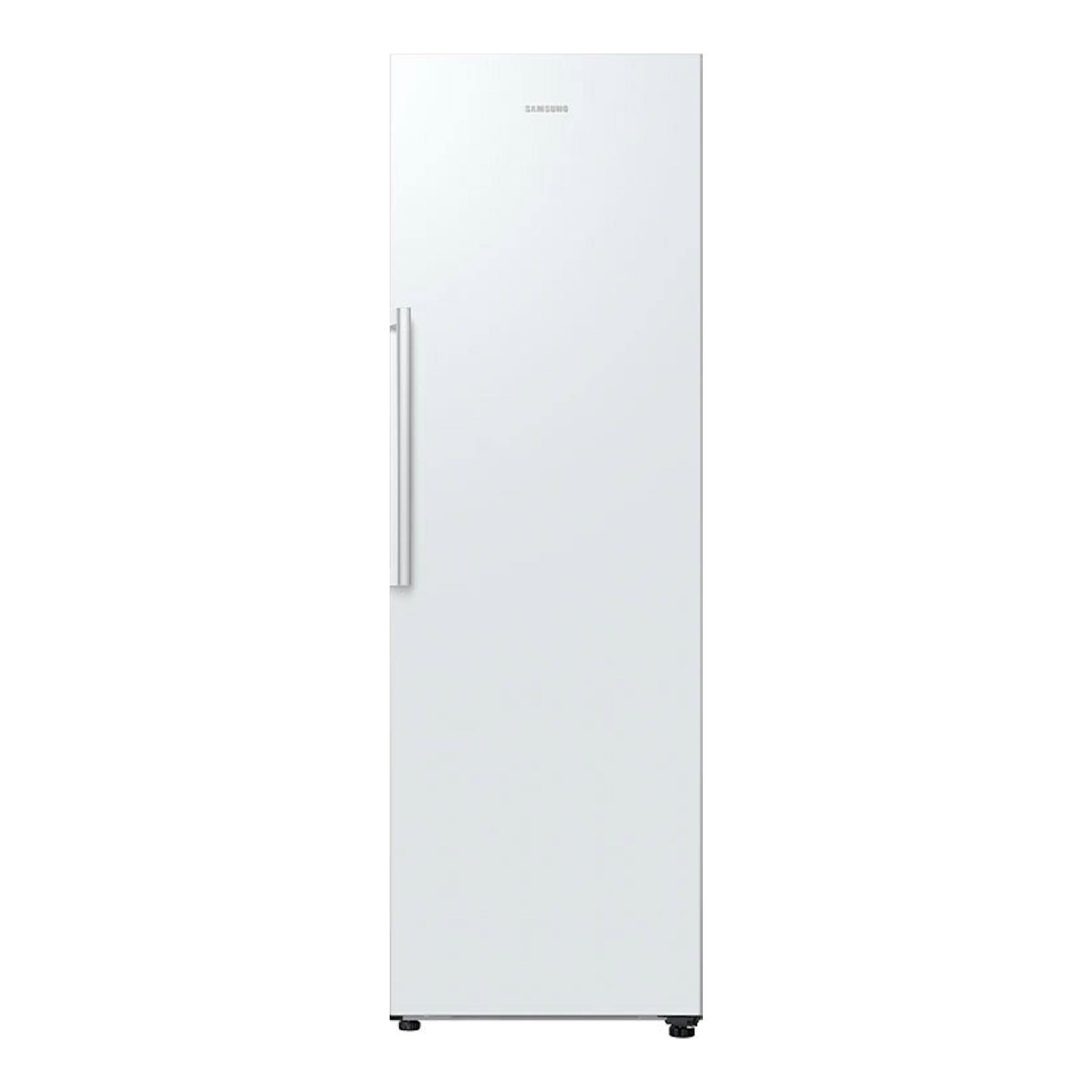 Frigorífico Samsung RR39C7AF5WW/EF blanco, vista frontal de una puerta con tirador vertical.