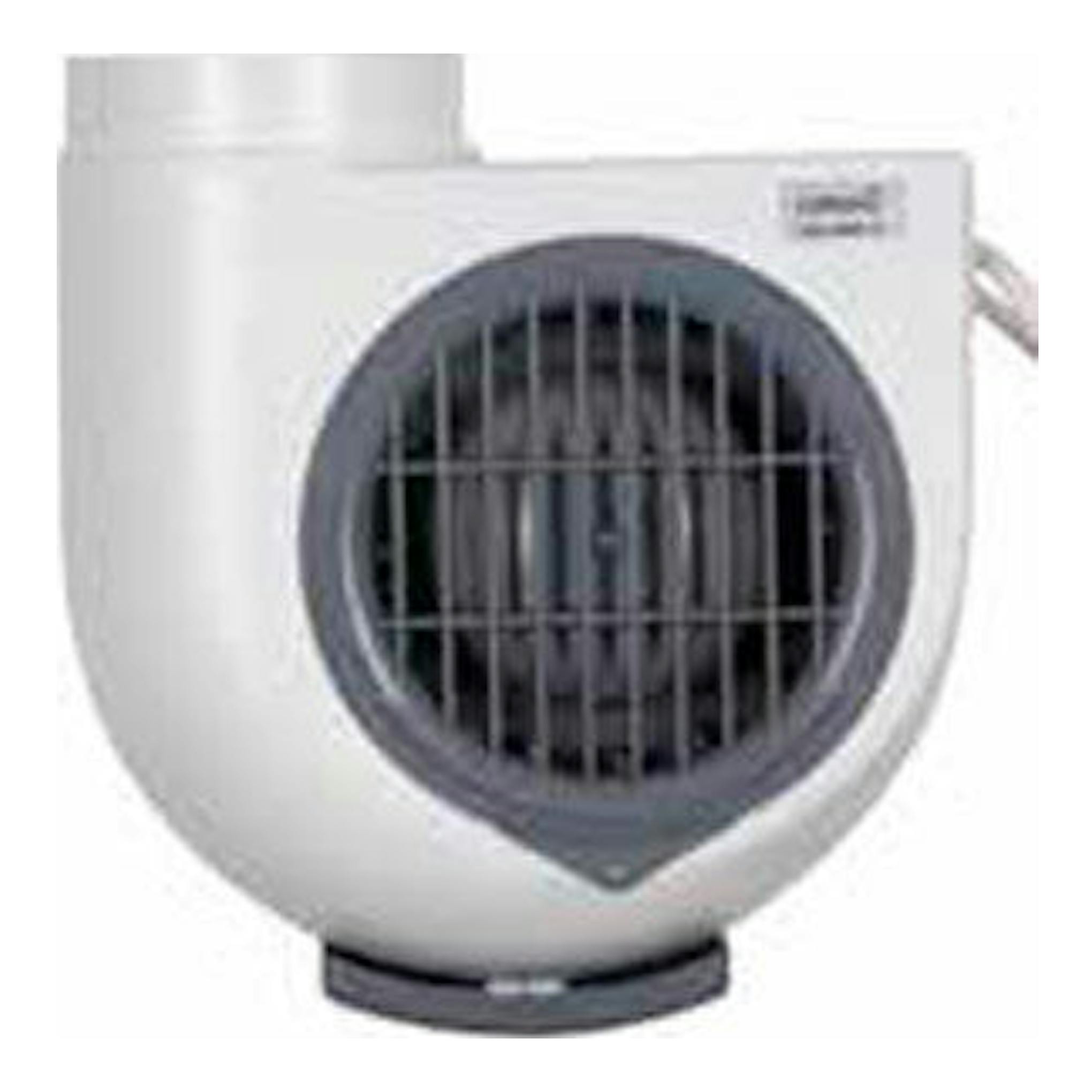 Extractor de cocina integrable Cata GS 400P blanco, vista frontal, carcasa blanca y rejilla circular gris.