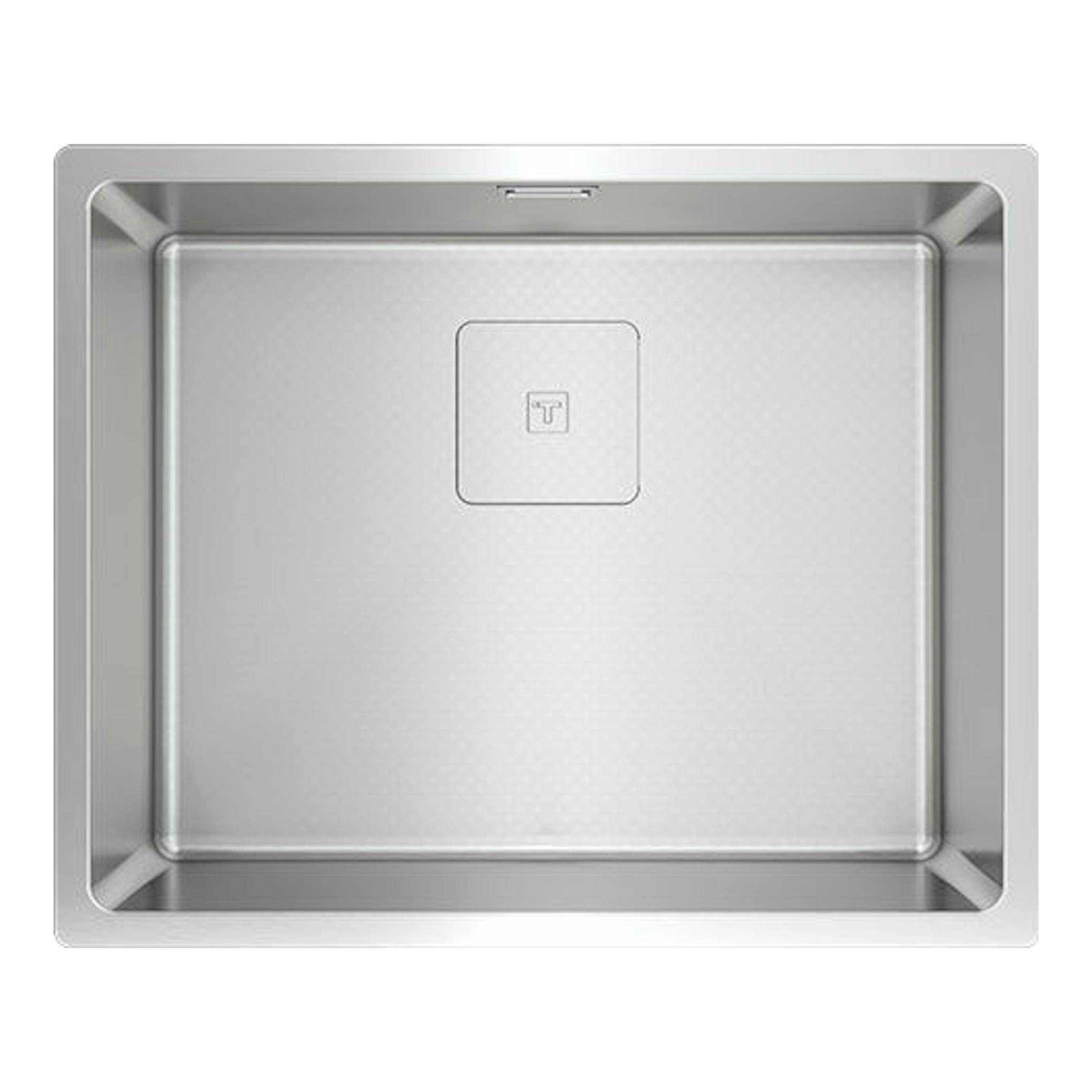Fregadero Teka FlexLinea RS15 50.40 M-XT PureClean de acero inoxidable, vista cenital.