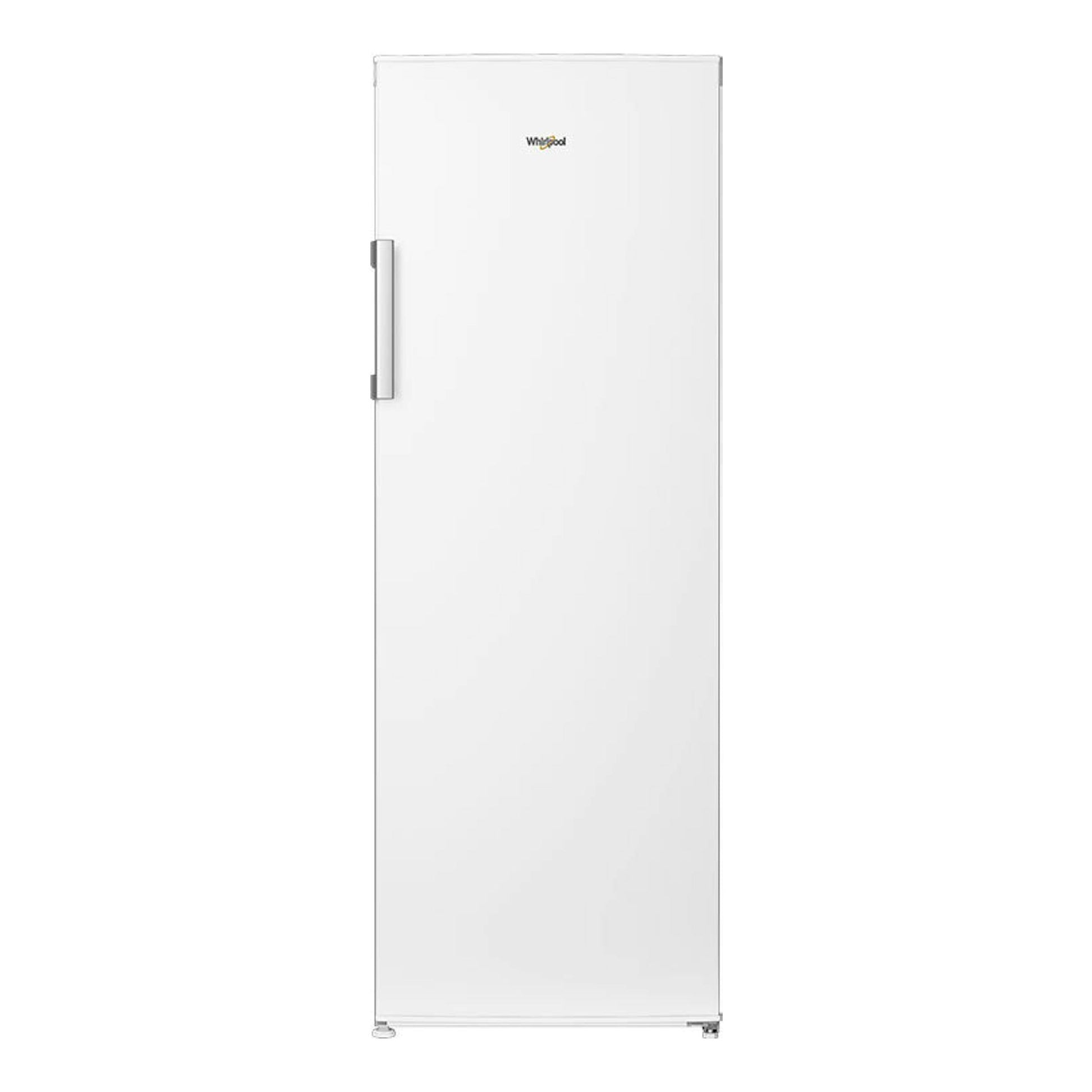 Frigorífico blanco Whirlpool WHMLS 2411 W4E, vista frontal de una puerta.