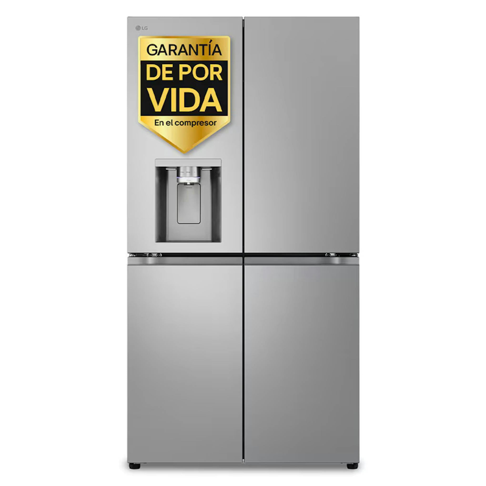 Frigorífico americano LG GMF961PY3E Inox de cuatro puertas con dispensador de agua
