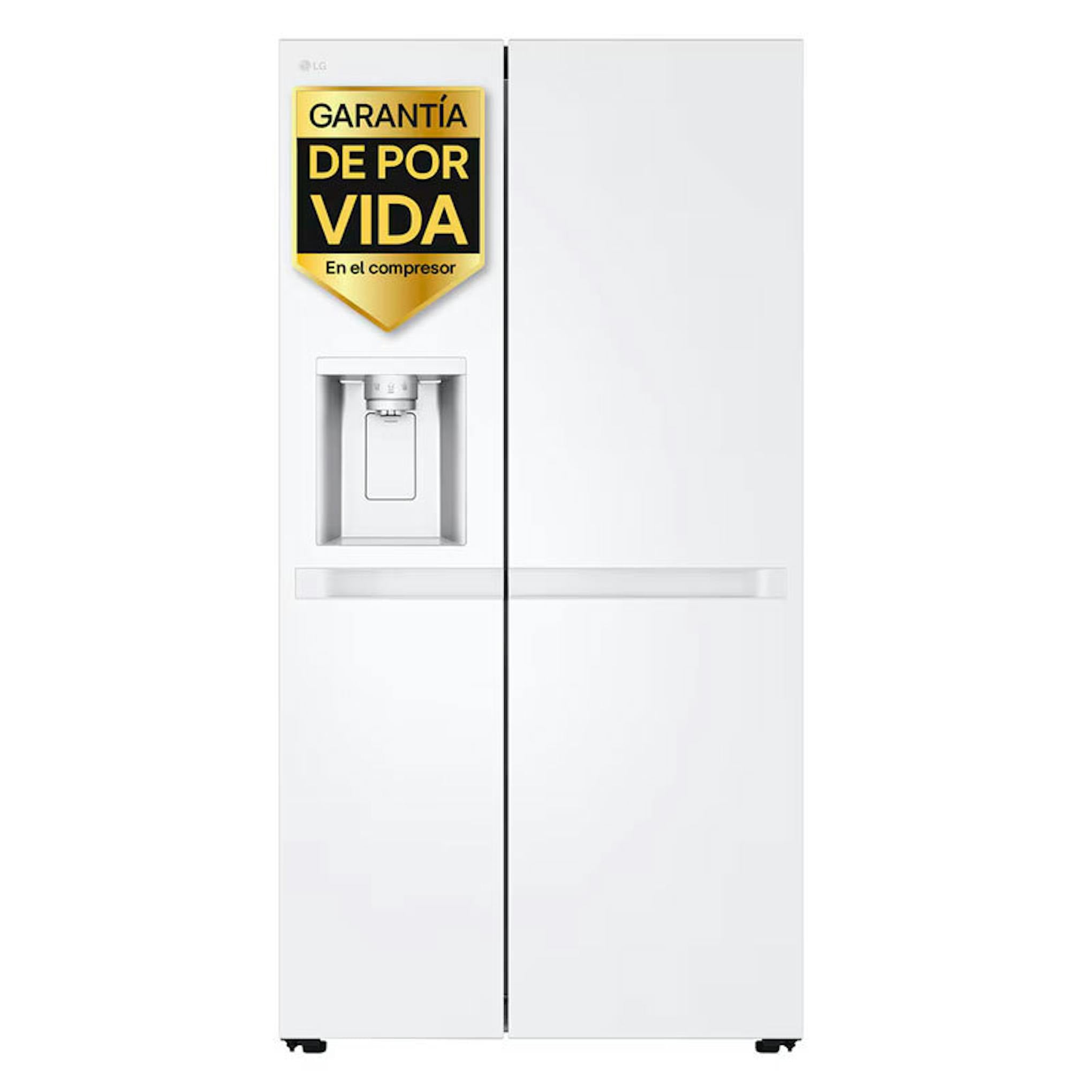 Frigorífico americano LG GSLC40SWPE blanco con dispensador de agua