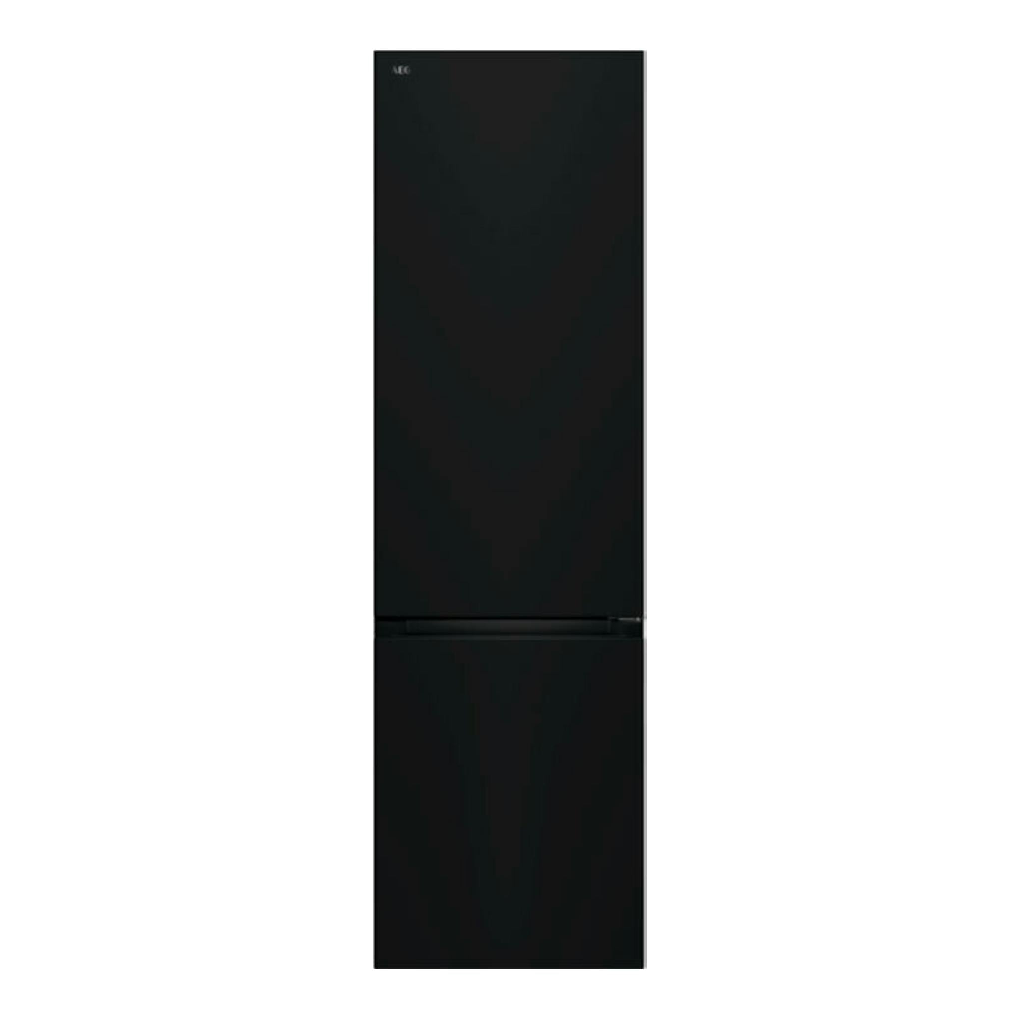 Frigorífico combi AEG ORC6N361DB negro mate, vista frontal.